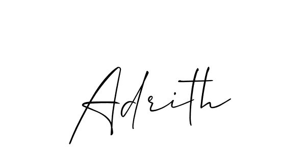 Create a beautiful signature design for name Adrith. With this signature (Allison_Script) fonts, you can make a handwritten signature for free. Adrith signature style 2 images and pictures png