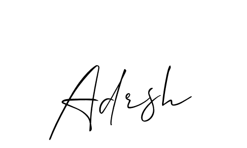 You should practise on your own different ways (Allison_Script) to write your name (Adrsh) in signature. don't let someone else do it for you. Adrsh signature style 2 images and pictures png