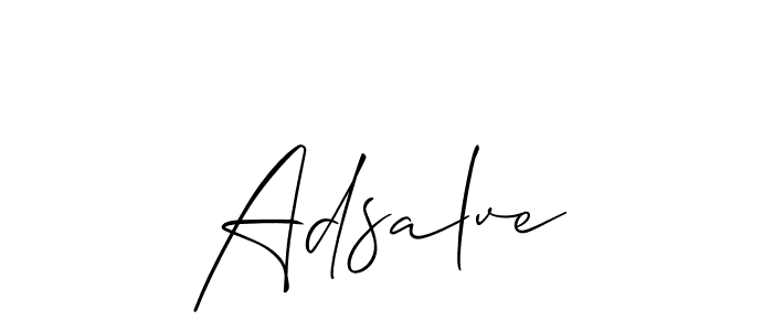 Also we have Adsalve name is the best signature style. Create professional handwritten signature collection using Allison_Script autograph style. Adsalve signature style 2 images and pictures png