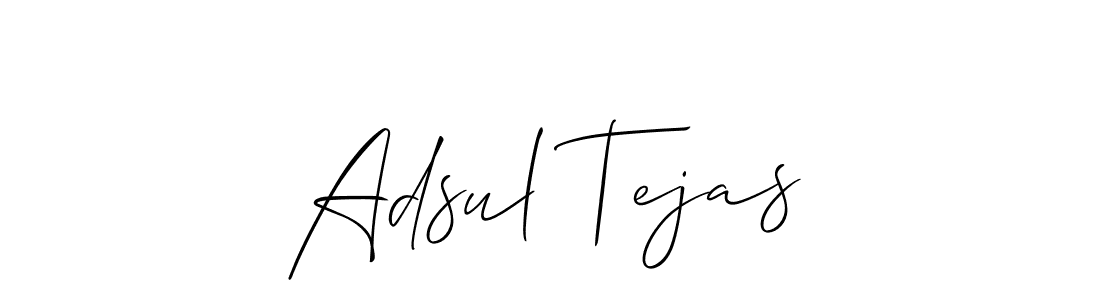 Best and Professional Signature Style for Adsul Tejas. Allison_Script Best Signature Style Collection. Adsul Tejas signature style 2 images and pictures png