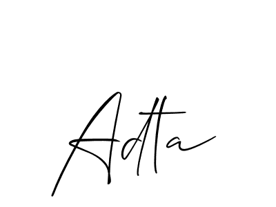 Check out images of Autograph of Adta name. Actor Adta Signature Style. Allison_Script is a professional sign style online. Adta signature style 2 images and pictures png