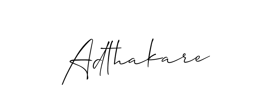 You should practise on your own different ways (Allison_Script) to write your name (Adthakare) in signature. don't let someone else do it for you. Adthakare signature style 2 images and pictures png