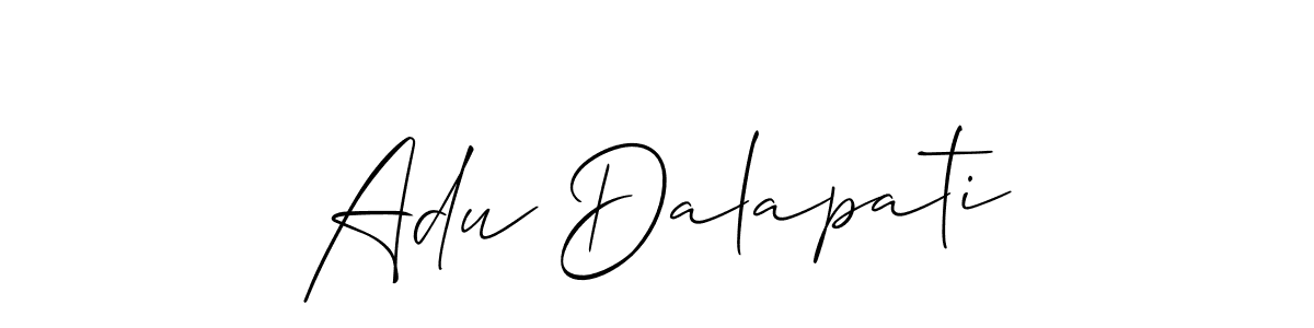 This is the best signature style for the Adu Dalapati name. Also you like these signature font (Allison_Script). Mix name signature. Adu Dalapati signature style 2 images and pictures png
