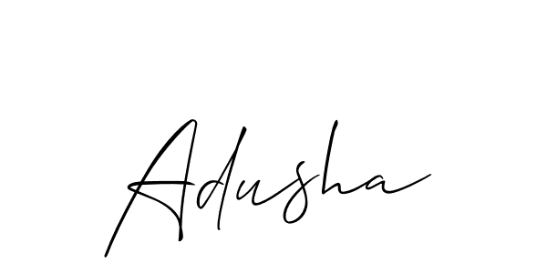 Also You can easily find your signature by using the search form. We will create Adusha name handwritten signature images for you free of cost using Allison_Script sign style. Adusha signature style 2 images and pictures png