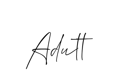 Make a short Adutt signature style. Manage your documents anywhere anytime using Allison_Script. Create and add eSignatures, submit forms, share and send files easily. Adutt signature style 2 images and pictures png