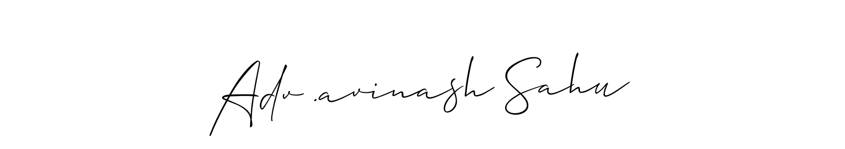 if you are searching for the best signature style for your name Adv .avinash Sahu. so please give up your signature search. here we have designed multiple signature styles  using Allison_Script. Adv .avinash Sahu signature style 2 images and pictures png
