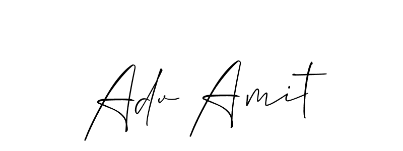 How to Draw Adv Amit signature style? Allison_Script is a latest design signature styles for name Adv Amit. Adv Amit signature style 2 images and pictures png