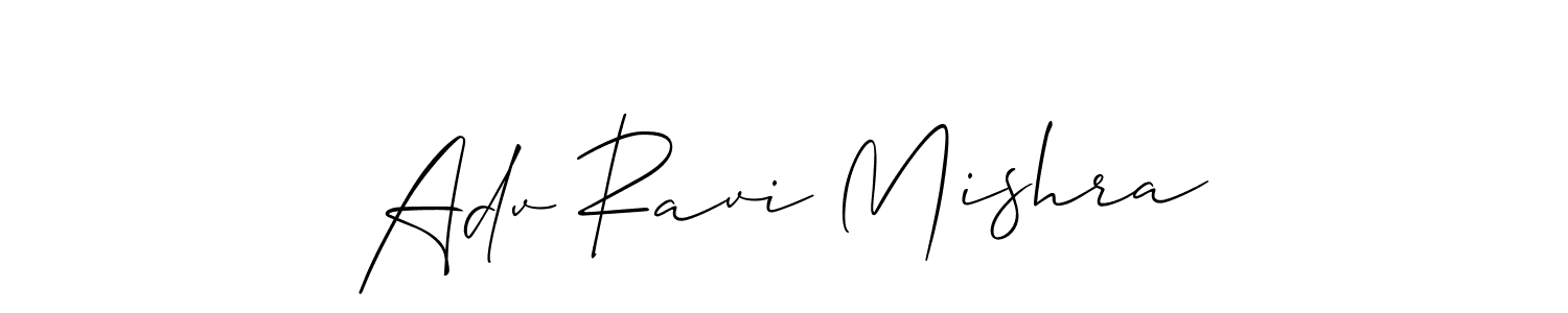 It looks lik you need a new signature style for name Adv Ravi Mishra. Design unique handwritten (Allison_Script) signature with our free signature maker in just a few clicks. Adv Ravi Mishra signature style 2 images and pictures png