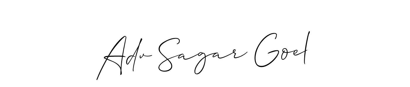 Once you've used our free online signature maker to create your best signature Allison_Script style, it's time to enjoy all of the benefits that Adv Sagar Goel name signing documents. Adv Sagar Goel signature style 2 images and pictures png