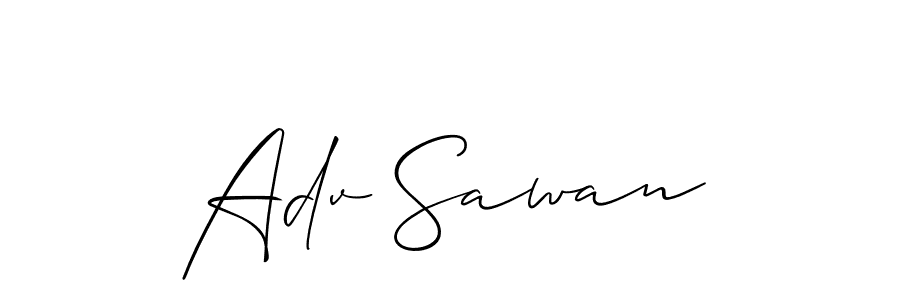 Make a beautiful signature design for name Adv Sawan. Use this online signature maker to create a handwritten signature for free. Adv Sawan signature style 2 images and pictures png