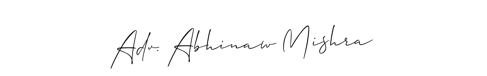 Make a beautiful signature design for name Adv. Abhinaw Mishra. Use this online signature maker to create a handwritten signature for free. Adv. Abhinaw Mishra signature style 2 images and pictures png