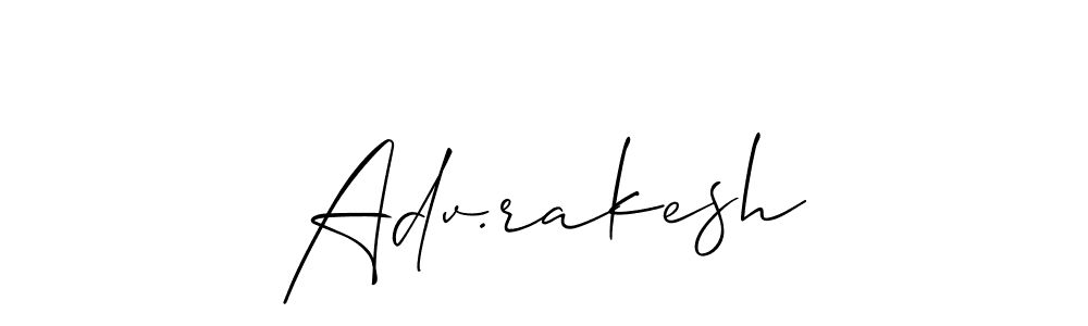 You should practise on your own different ways (Allison_Script) to write your name (Adv.rakesh) in signature. don't let someone else do it for you. Adv.rakesh signature style 2 images and pictures png