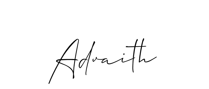 if you are searching for the best signature style for your name Advaith. so please give up your signature search. here we have designed multiple signature styles  using Allison_Script. Advaith signature style 2 images and pictures png