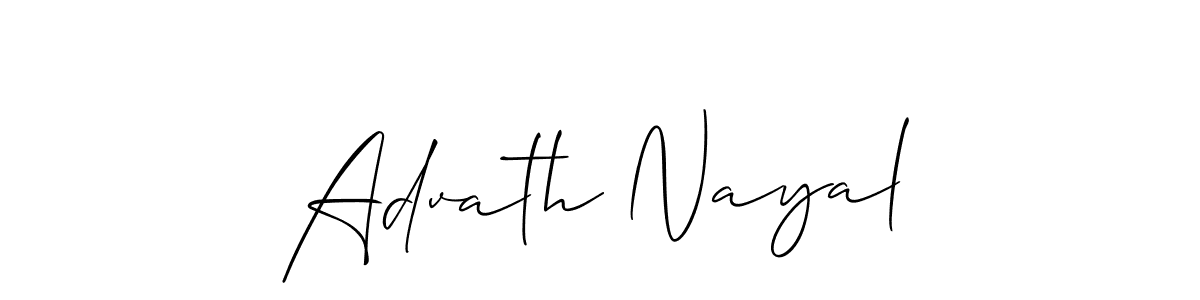 The best way (Allison_Script) to make a short signature is to pick only two or three words in your name. The name Advath Nayal include a total of six letters. For converting this name. Advath Nayal signature style 2 images and pictures png