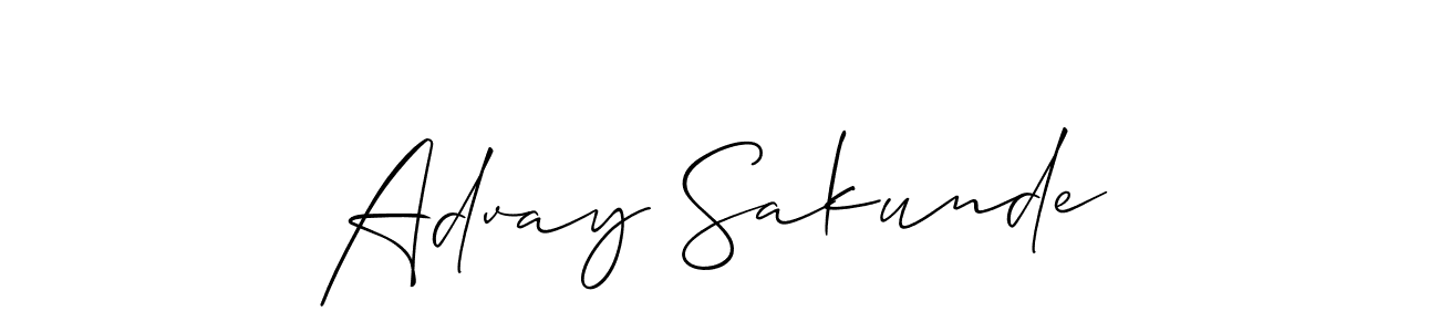 Similarly Allison_Script is the best handwritten signature design. Signature creator online .You can use it as an online autograph creator for name Advay Sakunde. Advay Sakunde signature style 2 images and pictures png