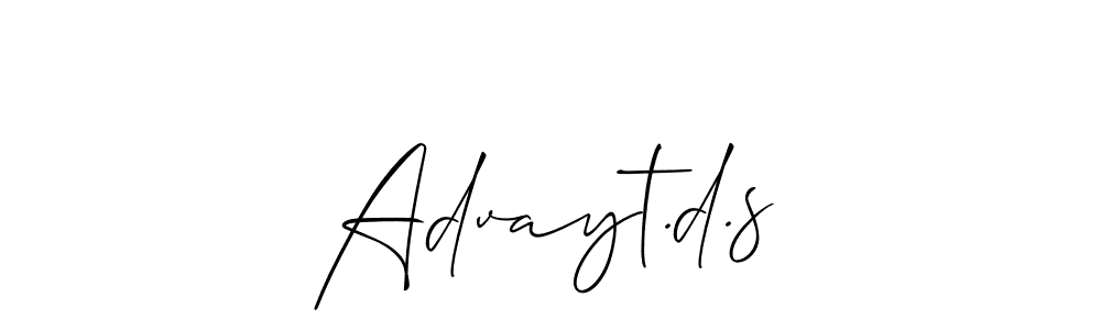 Make a beautiful signature design for name Advayt.d.s. Use this online signature maker to create a handwritten signature for free. Advayt.d.s signature style 2 images and pictures png