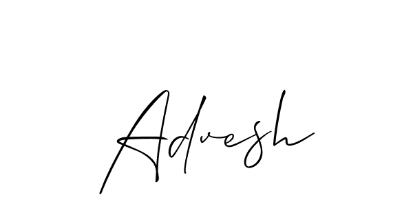 Create a beautiful signature design for name Advesh. With this signature (Allison_Script) fonts, you can make a handwritten signature for free. Advesh signature style 2 images and pictures png