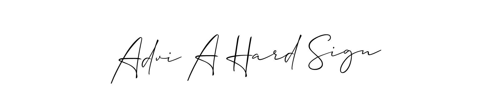See photos of Advi A Hard Sign official signature by Spectra . Check more albums & portfolios. Read reviews & check more about Allison_Script font. Advi A Hard Sign signature style 2 images and pictures png