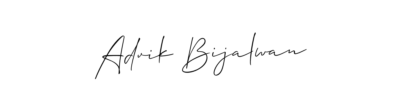 Create a beautiful signature design for name Advik Bijalwan. With this signature (Allison_Script) fonts, you can make a handwritten signature for free. Advik Bijalwan signature style 2 images and pictures png