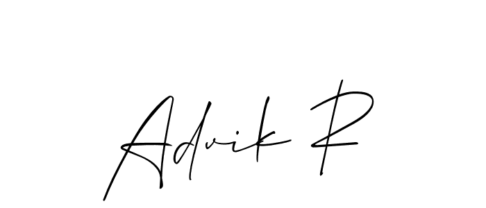 Best and Professional Signature Style for Advik R. Allison_Script Best Signature Style Collection. Advik R signature style 2 images and pictures png