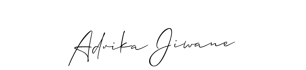 You can use this online signature creator to create a handwritten signature for the name Advika Jiwane. This is the best online autograph maker. Advika Jiwane signature style 2 images and pictures png