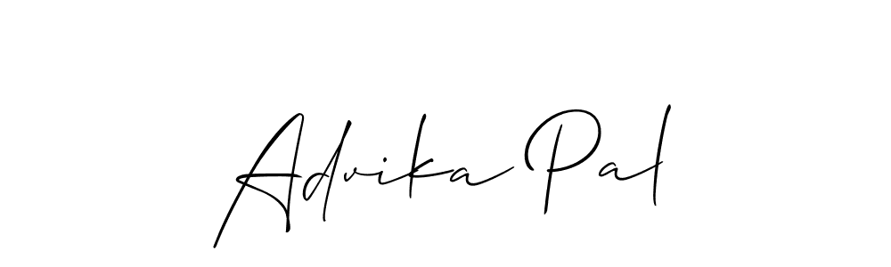 How to make Advika Pal signature? Allison_Script is a professional autograph style. Create handwritten signature for Advika Pal name. Advika Pal signature style 2 images and pictures png