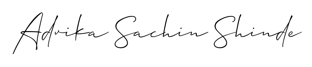 Discover how Advika Sachin Shinde looks in an executive cursive font (Allison_Script). Perfect for legal documents, invoices, and certificates. Advika Sachin Shinde signature style 2 images and pictures png
