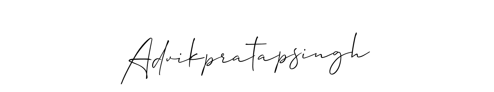 Also You can easily find your signature by using the search form. We will create Advikpratapsingh name handwritten signature images for you free of cost using Allison_Script sign style. Advikpratapsingh signature style 2 images and pictures png