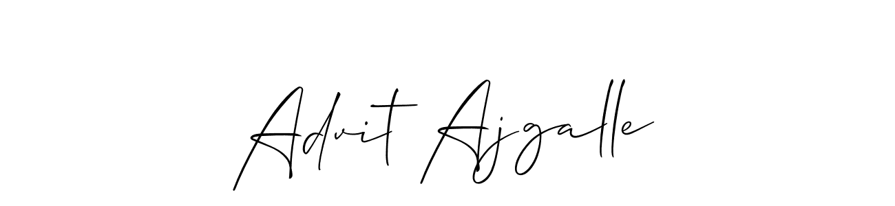 You can use this online signature creator to create a handwritten signature for the name Advit Ajgalle. This is the best online autograph maker. Advit Ajgalle signature style 2 images and pictures png