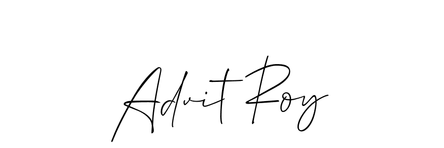 Design your own signature with our free online signature maker. With this signature software, you can create a handwritten (Allison_Script) signature for name Advit Roy. Advit Roy signature style 2 images and pictures png