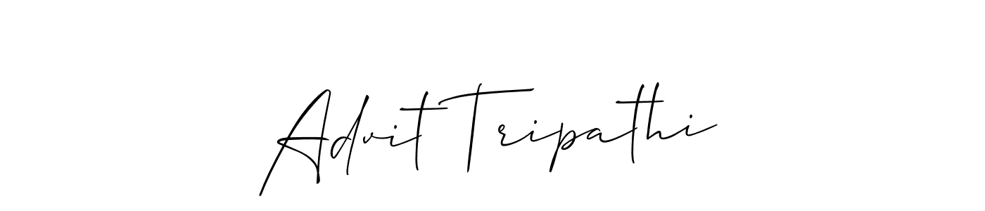 It looks lik you need a new signature style for name Advit Tripathi. Design unique handwritten (Allison_Script) signature with our free signature maker in just a few clicks. Advit Tripathi signature style 2 images and pictures png