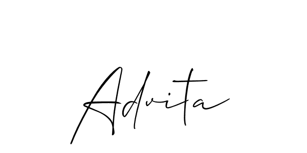 Make a beautiful signature design for name Advita. Use this online signature maker to create a handwritten signature for free. Advita signature style 2 images and pictures png