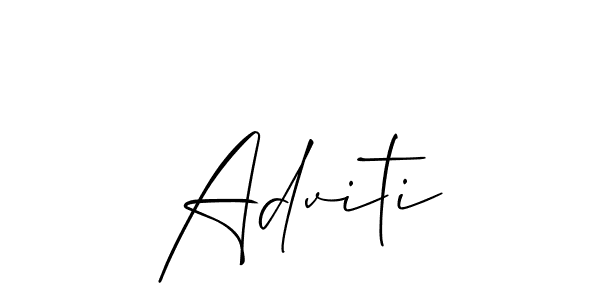 Best and Professional Signature Style for Adviti. Allison_Script Best Signature Style Collection. Adviti signature style 2 images and pictures png