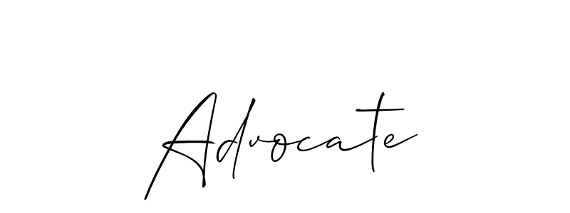 It looks lik you need a new signature style for name Advocate. Design unique handwritten (Allison_Script) signature with our free signature maker in just a few clicks. Advocate signature style 2 images and pictures png