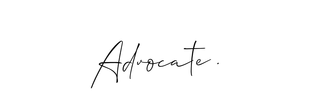 How to Draw Advocate . signature style? Allison_Script is a latest design signature styles for name Advocate .. Advocate . signature style 2 images and pictures png