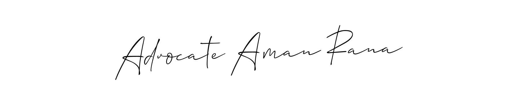 Best and Professional Signature Style for Advocate Aman Rana. Allison_Script Best Signature Style Collection. Advocate Aman Rana signature style 2 images and pictures png
