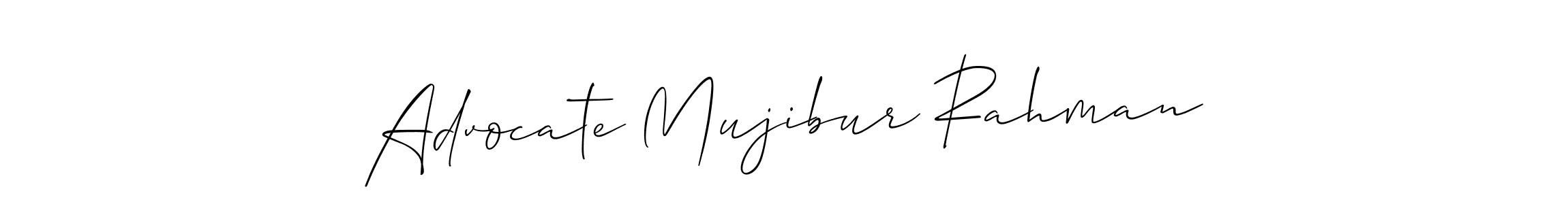 Advocate Mujibur Rahman stylish signature style. Best Handwritten Sign (Allison_Script) for my name. Handwritten Signature Collection Ideas for my name Advocate Mujibur Rahman. Advocate Mujibur Rahman signature style 2 images and pictures png
