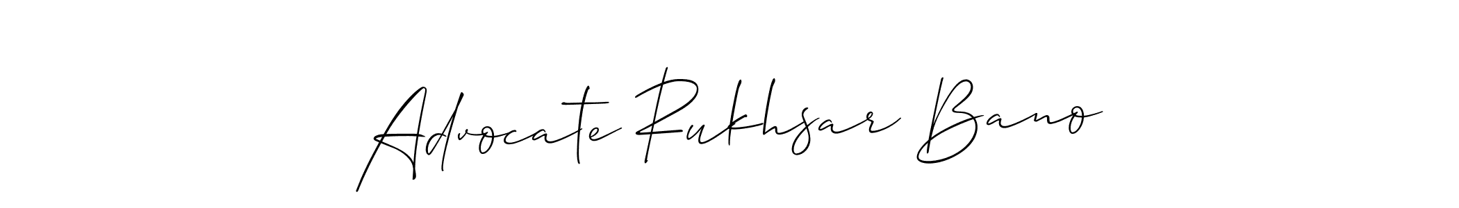 Once you've used our free online signature maker to create your best signature Allison_Script style, it's time to enjoy all of the benefits that Advocate Rukhsar Bano name signing documents. Advocate Rukhsar Bano signature style 2 images and pictures png