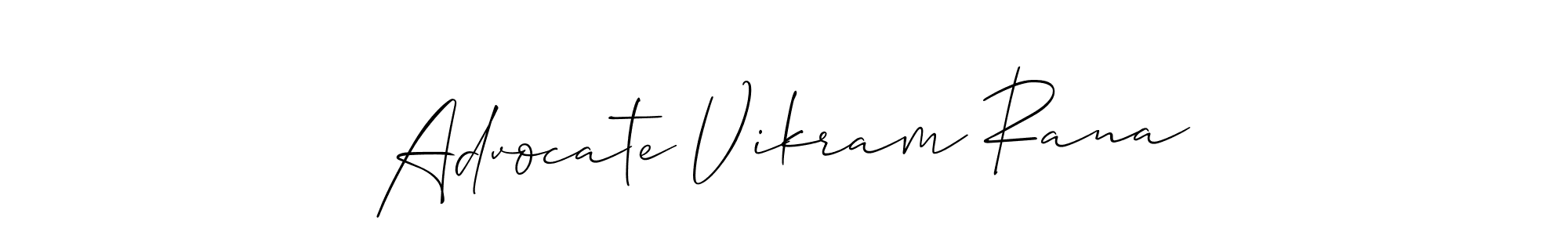This is the best signature style for the Advocate Vikram Rana name. Also you like these signature font (Allison_Script). Mix name signature. Advocate Vikram Rana signature style 2 images and pictures png