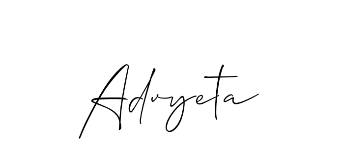 Advyeta stylish signature style. Best Handwritten Sign (Allison_Script) for my name. Handwritten Signature Collection Ideas for my name Advyeta. Advyeta signature style 2 images and pictures png