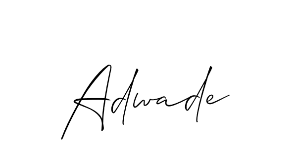 How to make Adwade signature? Allison_Script is a professional autograph style. Create handwritten signature for Adwade name. Adwade signature style 2 images and pictures png
