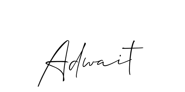 Create a beautiful signature design for name Adwait. With this signature (Allison_Script) fonts, you can make a handwritten signature for free. Adwait signature style 2 images and pictures png