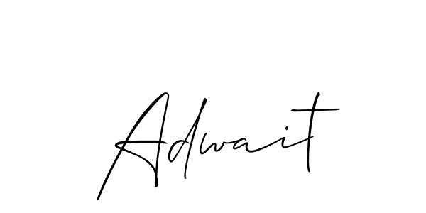 Make a beautiful signature design for name Adwait. With this signature (Allison_Script) style, you can create a handwritten signature for free. Adwait signature style 2 images and pictures png