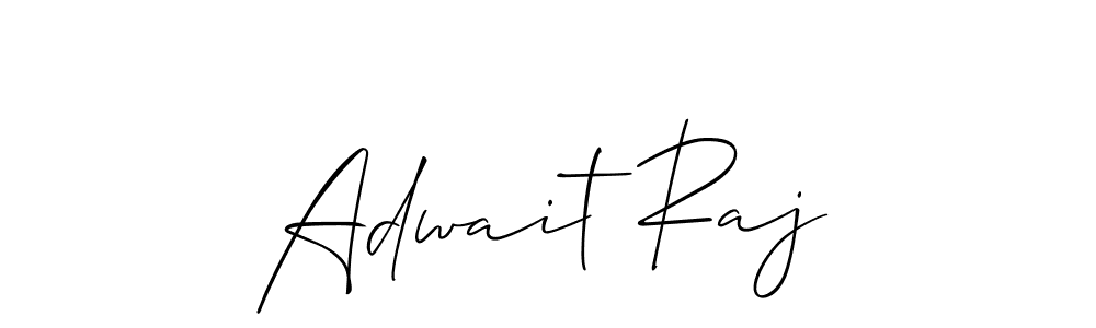 You should practise on your own different ways (Allison_Script) to write your name (Adwait Raj) in signature. don't let someone else do it for you. Adwait Raj signature style 2 images and pictures png