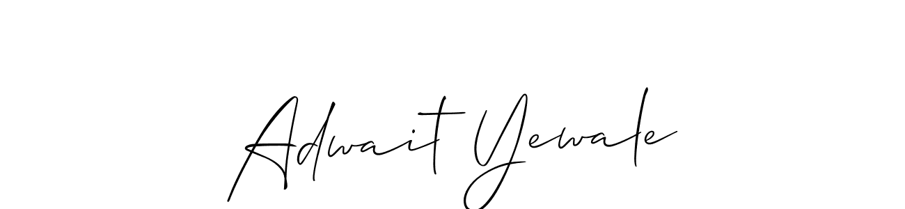 Here are the top 10 professional signature styles for the name Adwait Yewale. These are the best autograph styles you can use for your name. Adwait Yewale signature style 2 images and pictures png
