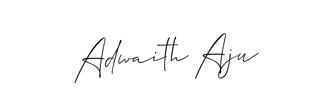 Adwaith Aju stylish signature style. Best Handwritten Sign (Allison_Script) for my name. Handwritten Signature Collection Ideas for my name Adwaith Aju. Adwaith Aju signature style 2 images and pictures png