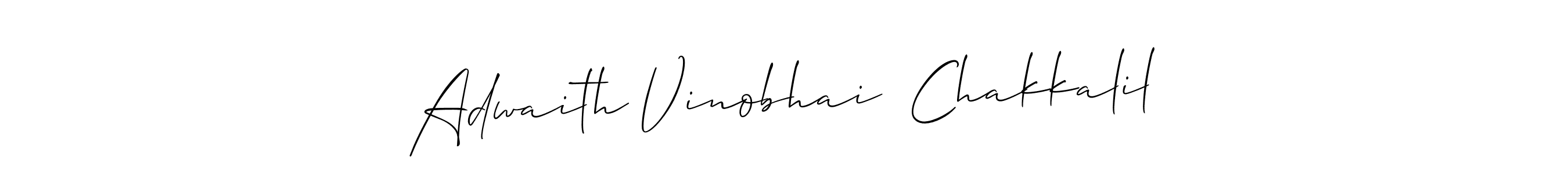 Design your own signature with our free online signature maker. With this signature software, you can create a handwritten (Allison_Script) signature for name Adwaith Vinobhai  Chakkalil. Adwaith Vinobhai  Chakkalil signature style 2 images and pictures png
