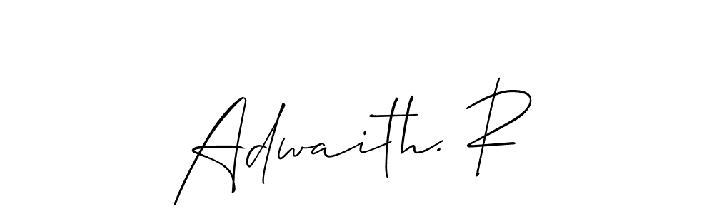 This is the best signature style for the Adwaith. R name. Also you like these signature font (Allison_Script). Mix name signature. Adwaith. R signature style 2 images and pictures png