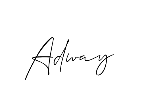 Adway stylish signature style. Best Handwritten Sign (Allison_Script) for my name. Handwritten Signature Collection Ideas for my name Adway. Adway signature style 2 images and pictures png