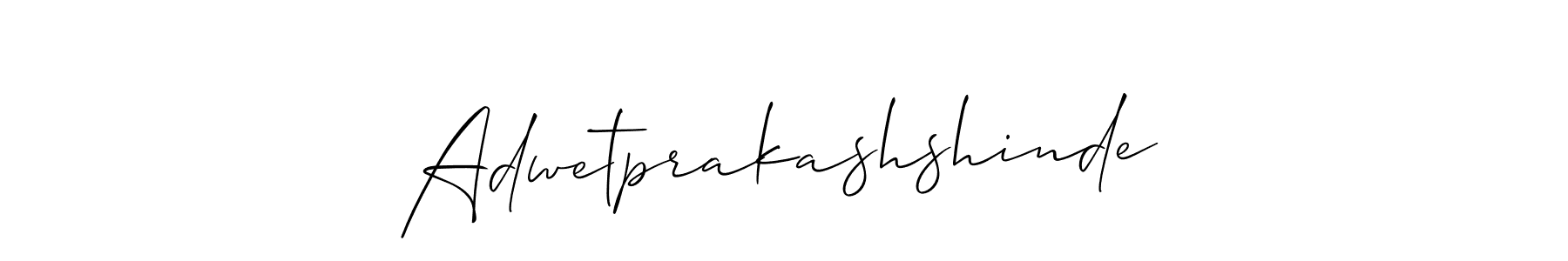 It looks lik you need a new signature style for name Adwetprakashshinde. Design unique handwritten (Allison_Script) signature with our free signature maker in just a few clicks. Adwetprakashshinde signature style 2 images and pictures png